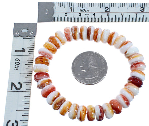 Genuine Oyster Shell Stretch Bead Bracelet BX119767